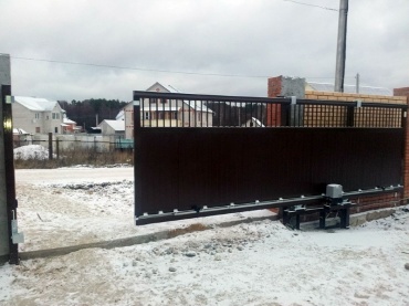 Откатные ворота консольного типа с автоматикой Came