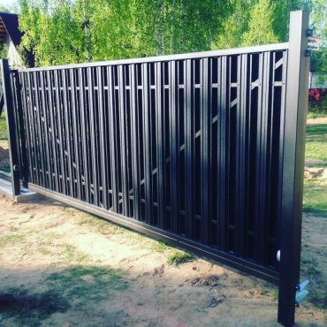 Ворота откатные Alutech из алюминиевого профиля 2250x1750